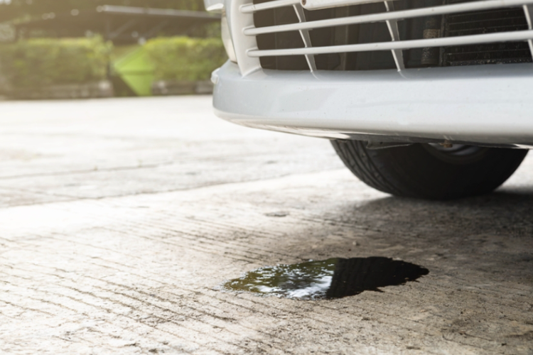 Ilustrasi kebocoran oli mobil (google)